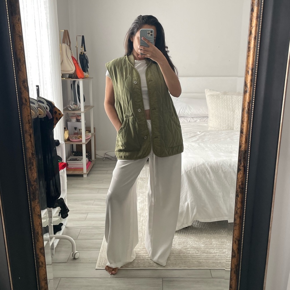 FREE PEOPLE Olive Green Vest